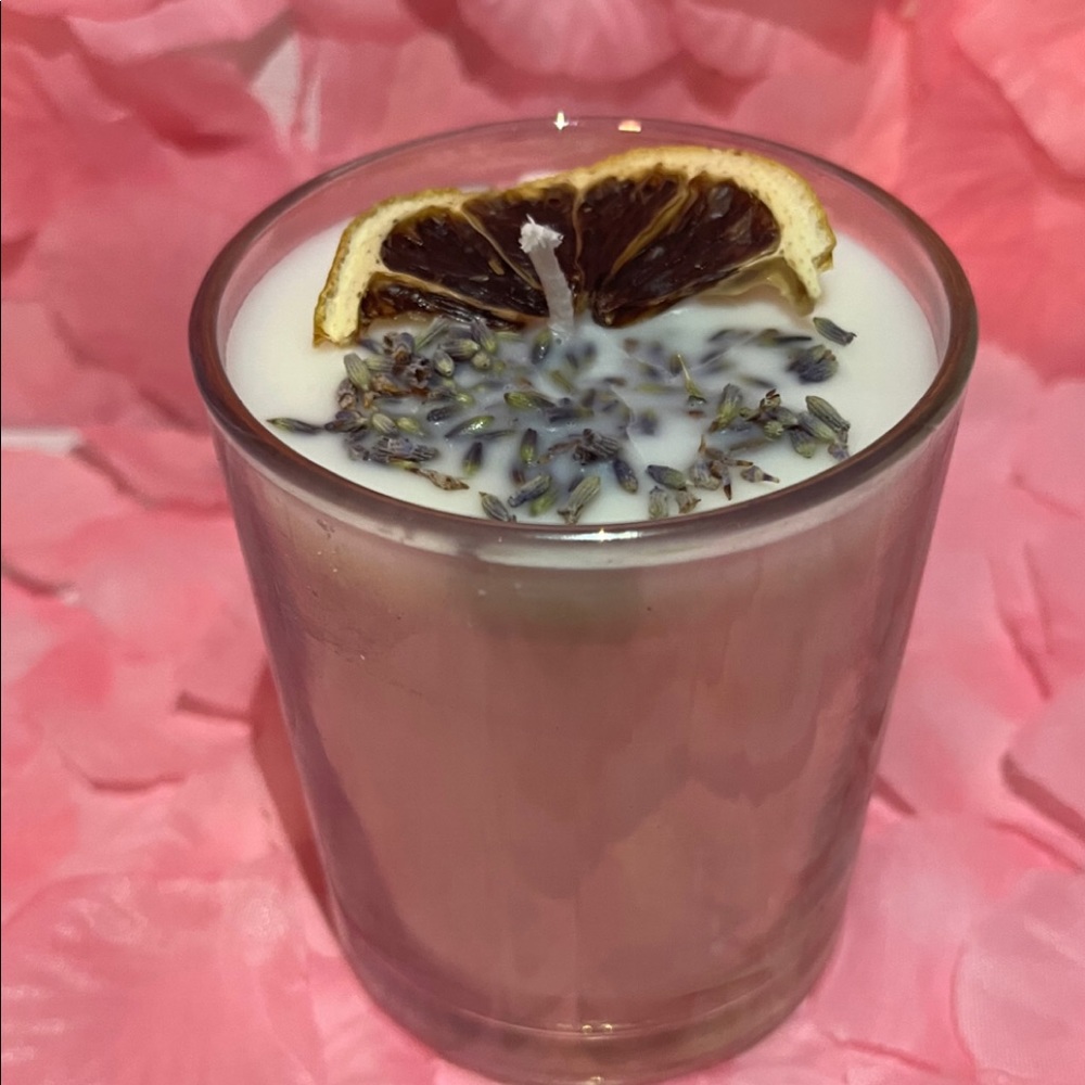 Lemon lavender candle